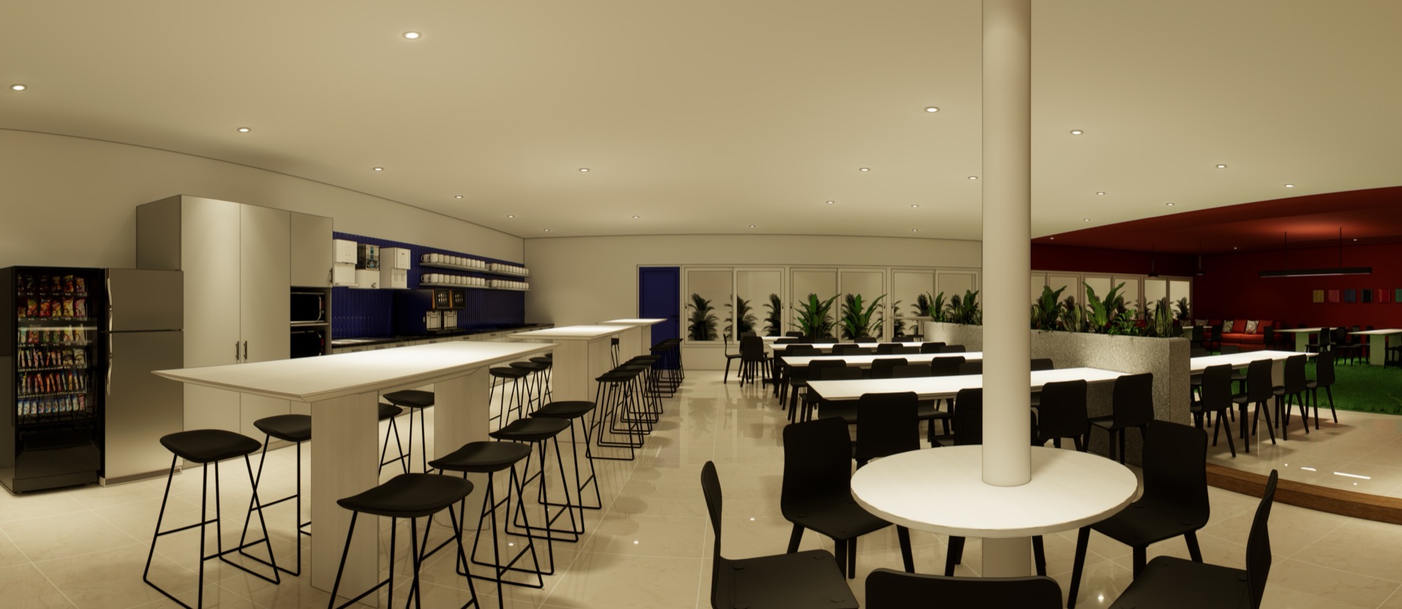 4th Floor Workplace — the designer's render